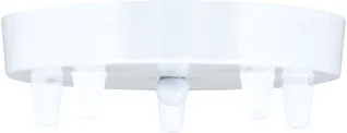 Bailey Ceiling Cup Metal White Multi Cord 5