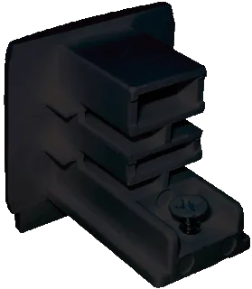 Lumiko - euro 3 fase rail accessoires - LR EINDKAP ZWART - - Spanningsrails