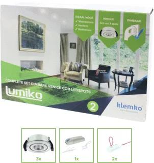 Lumiko Venice LED Inbouwspot 3.3W 300lm 3000K