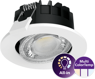 Philips Philips Ledinaire LED Inbouwspot 6W 550lm 2700-4000K RS071B 40D PSR PI6 WH