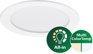 Philips Coreline LED Downlight 9.5W 1100lm 3000-4000K DN145B PSU WH