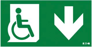 Eaton Blessing Eaton Blessing FlexiTech / RoundTech LED Noodverlichting pictogram
