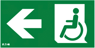 Eaton Blessing Eaton Blessing FlexiTech / RoundTech LED Noodverlichting pictogram