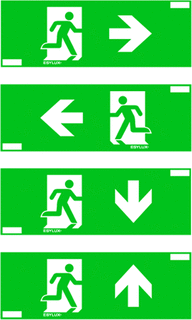 ESYLUX ESYLUX LED Noodverlichting pictogram