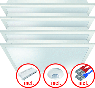 ESYLUX LED Paneel 60x60cm 132W 16000lm 2700-6500K