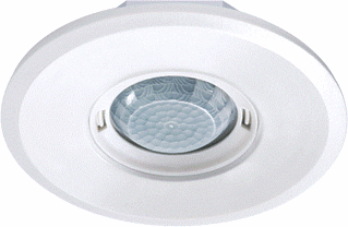 ESYLUX Flat Large Round LED Bewegingsschakelaar (compleet) foto 1
