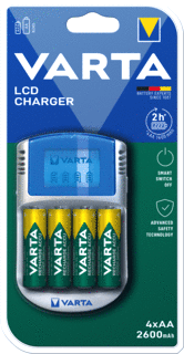Varta LCD Charger LED Universele batterijlader foto 1