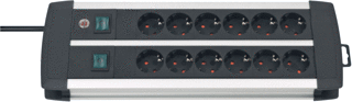 Brennenstuhl Brennenstuhl Premium-Alu-Line Contactdooscombinatie