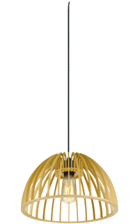 SLV Wud LED Pendelarmatuur 60W E27 foto 1