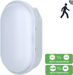 Bailey LED Bulkhead LED Plafond- en wandarmatuur 8W 800lm 3000-4000K foto 1