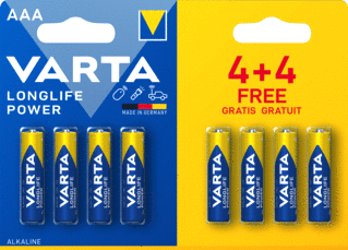 Varta Longlife Power LED Batterij, niet oplaadbaar