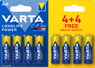 Varta Longlife Power LED Batterij, niet oplaadbaar