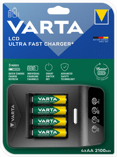 Varta Varta LCD Ultra Fast Charger+ LED Universele batterijlader