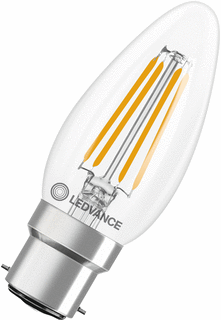 Ledvance LED-lamp 3.4W 470lm 2700K B22d CLB40 B22 CL