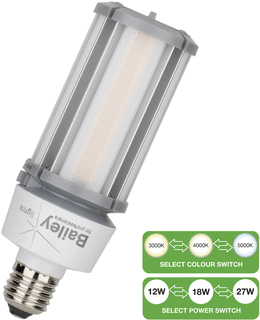 Bailey LED-lamp 27W 1400-3300lm 3000-5000K E27