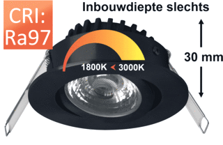 Megaman RICO LED Inbouwspot 10W 500lm 1800-3000K