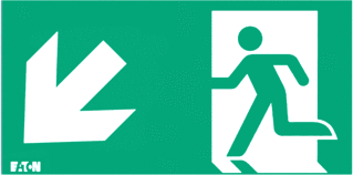 Eaton Blessing Eaton Blessing CrystalWay LED Noodverlichting pictogram