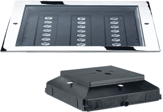 Performance in lighting Performance in lighting STEEL SQUARE LED Overrijdbaar 26W 1357lm 3000K