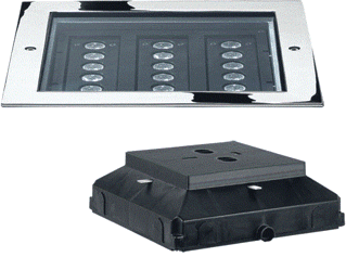 Performance in lighting STEEL SQUARE LED Overrijdbaar 20W 1056lm 3000K foto 1