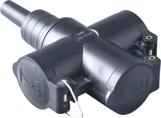 Keraf 802 LED Koppelcontactstop (geaard)