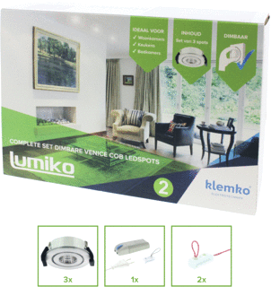 Lumiko Venice LED Inbouwspot 3.3W 300lm 3000K foto 1
