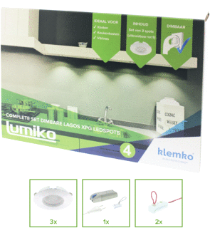 Lumiko Lagos LED Inbouwspot 2.3W 180lm 3000K